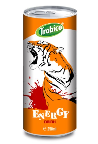 Energy drink alu can 250ml